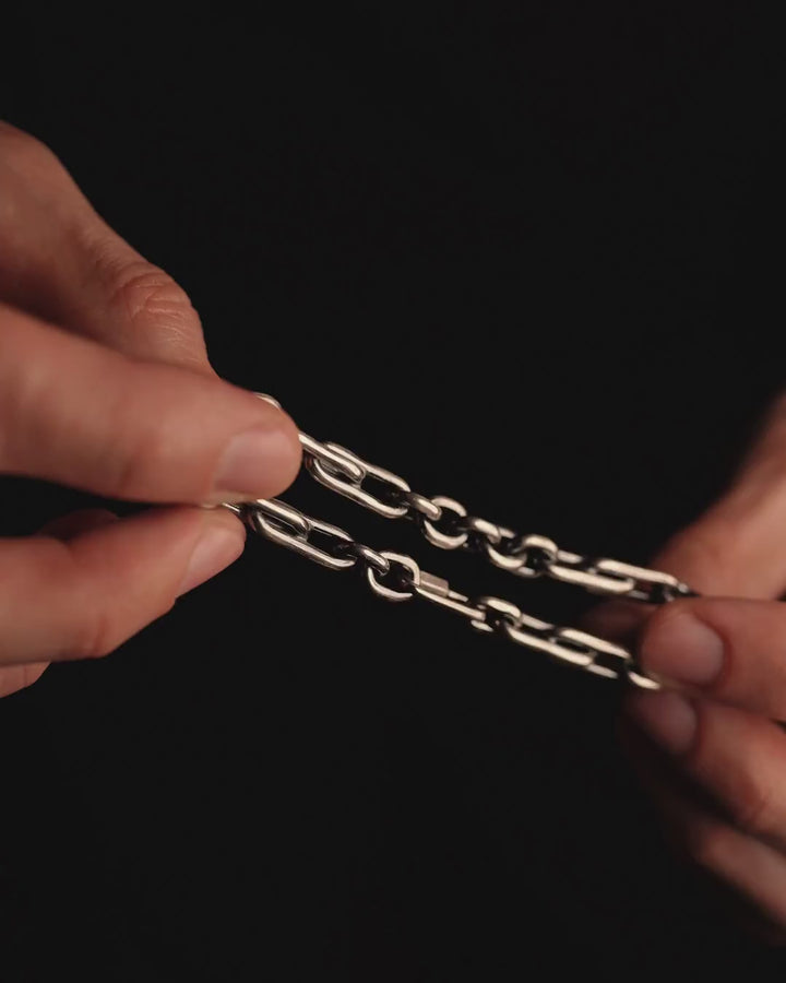 DOUBLE silver bracelet