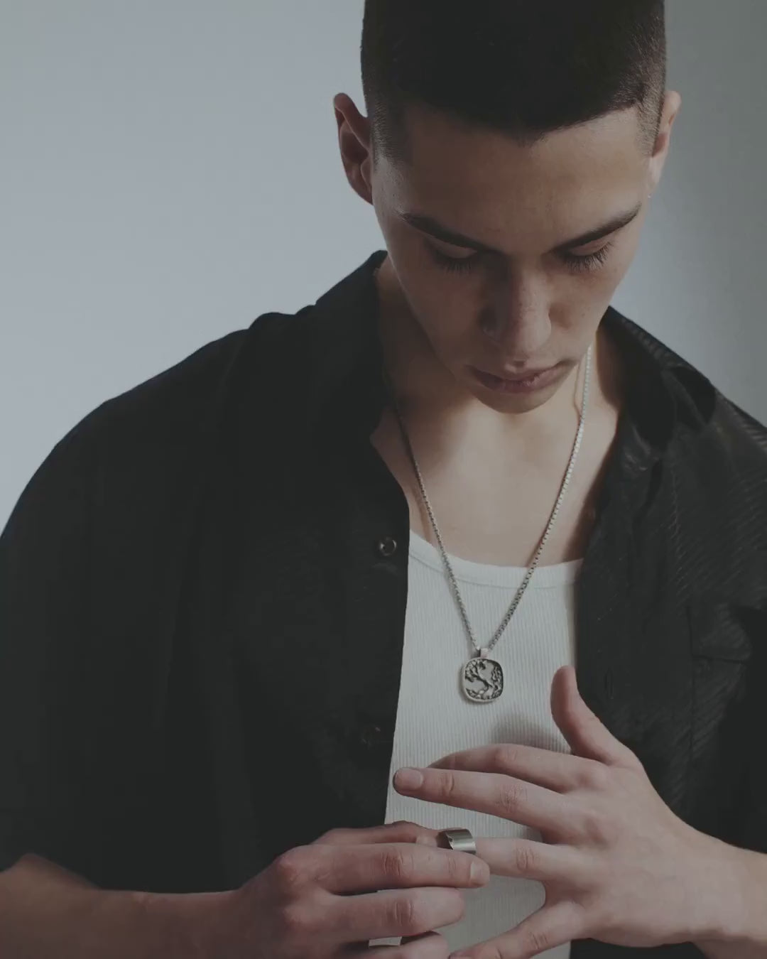 Silver pendant EARTH ELEMENT