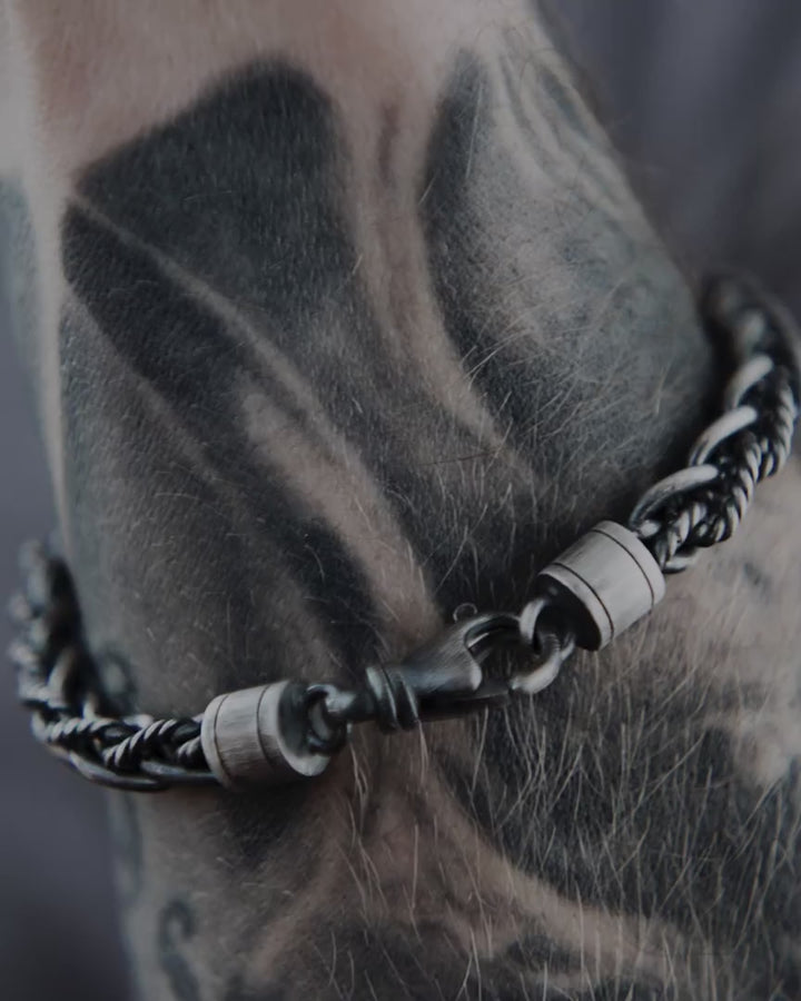 Silver bracelet TEMPUS