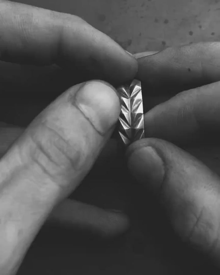 Silver ring EAR OF WHEAT