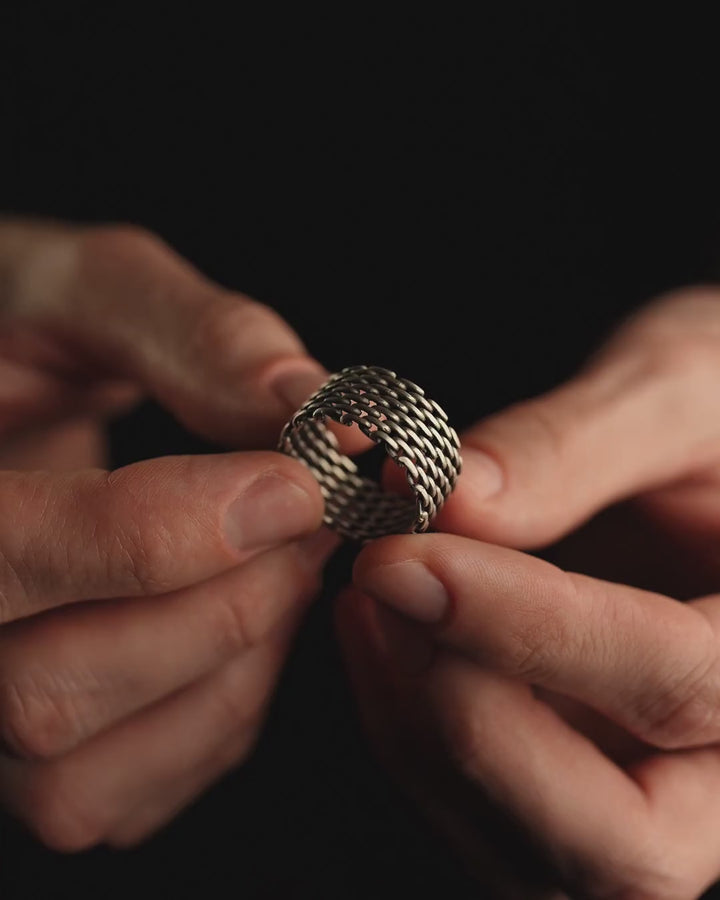WEAVE silver ring