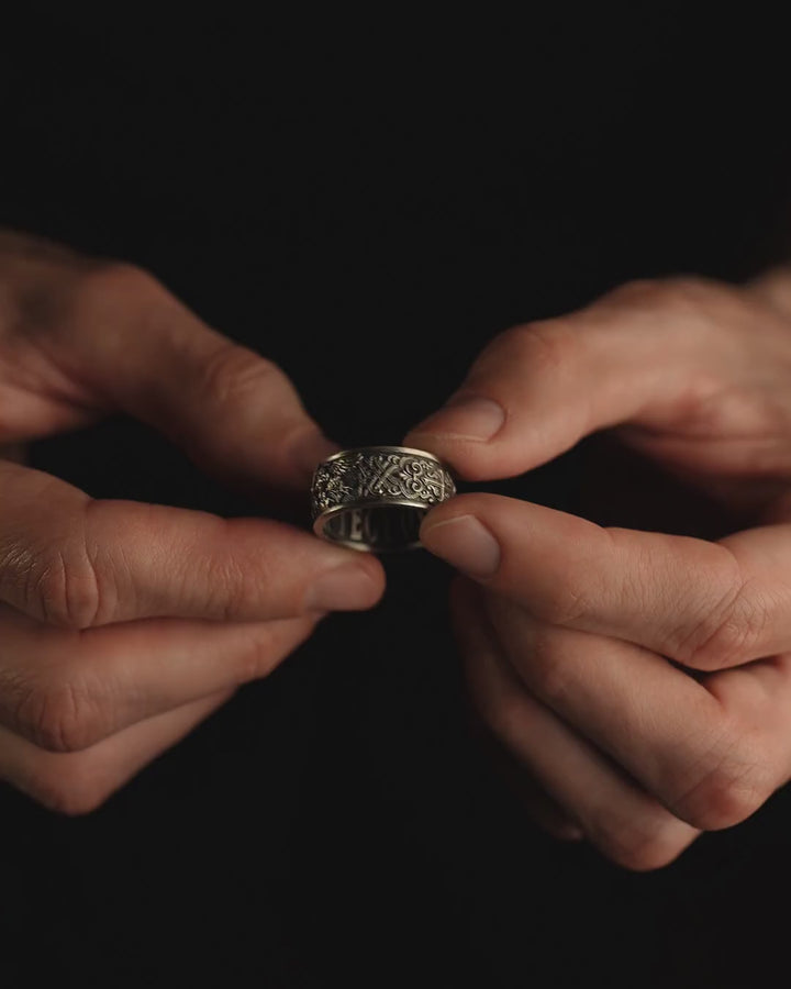 Silver ring SAINT MICHAEL