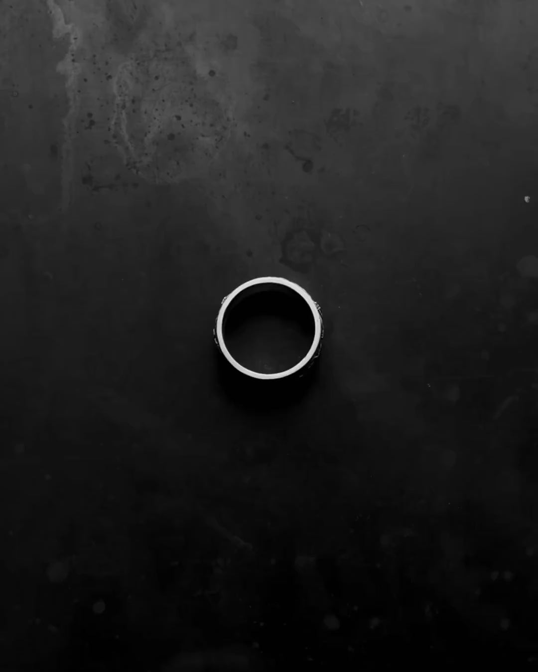 Silver ring KOI CARPS AND WAVES