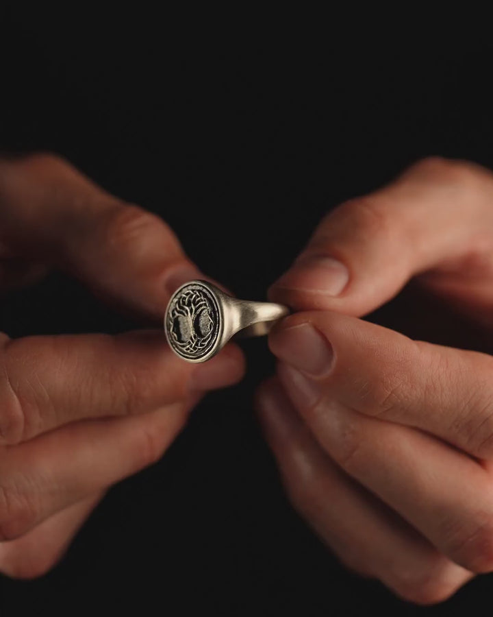 Silver ring YGGDRASIL TREE OF LIFE