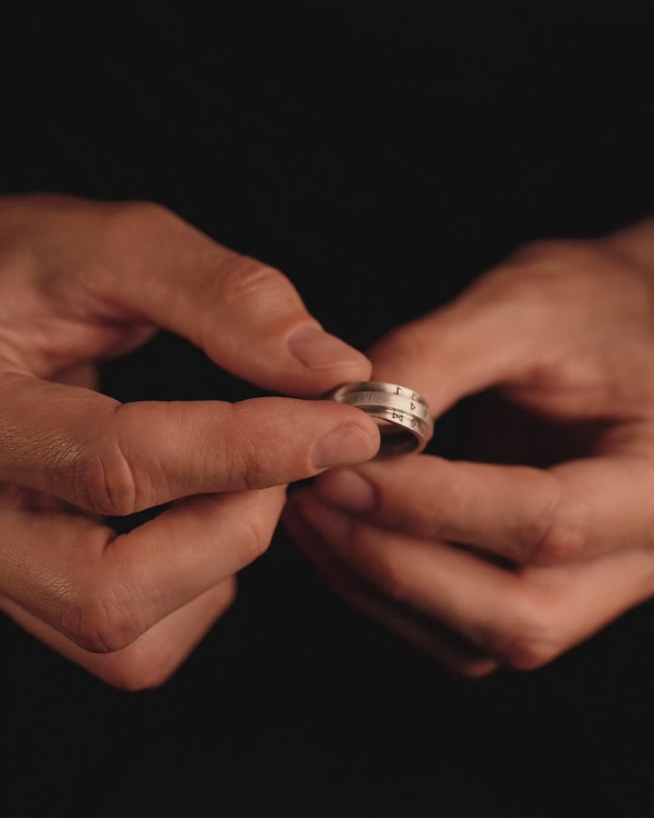 Silver ring RUNES - AMULETS