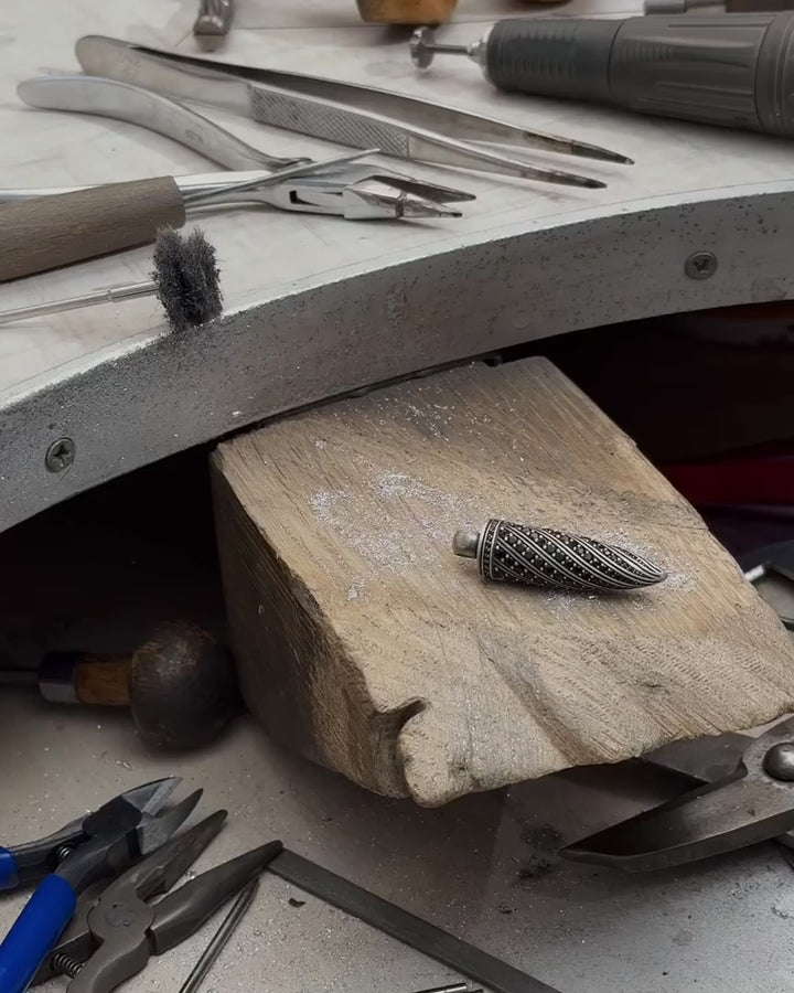 BLACK BULLET silver pendant