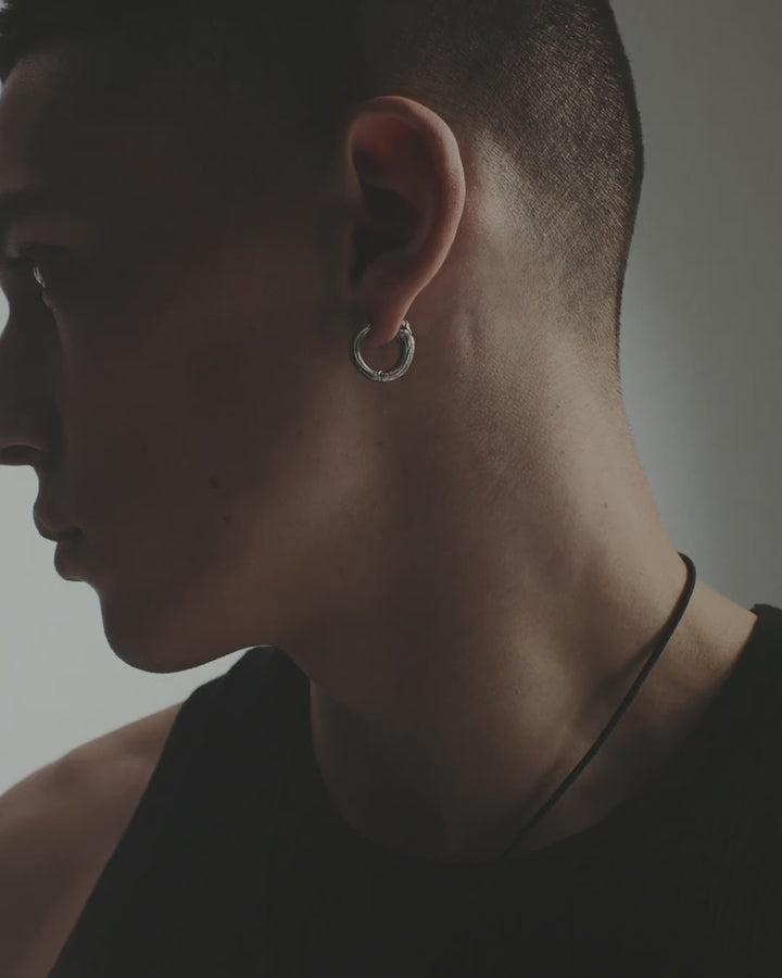 RUNES men's bracelet (silver, Milanese, onyx)