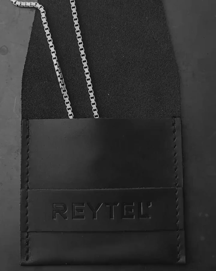 Silver token STONE - COORDINATES (individual engraving)