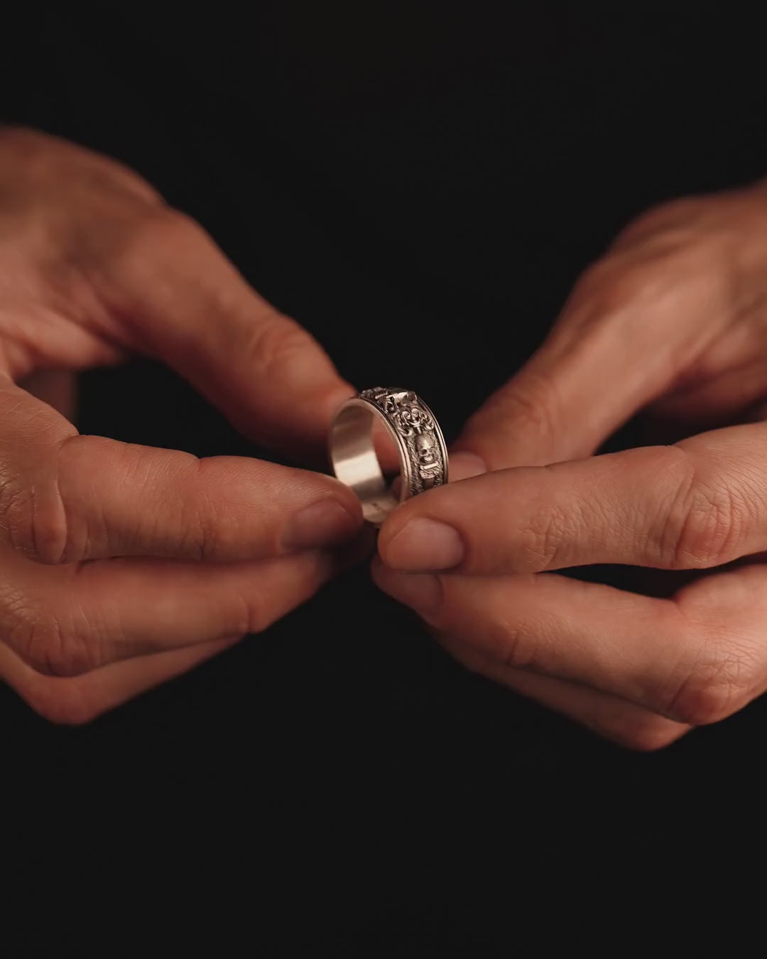 Silver ring GLADIATOR. MEMENTO MORI