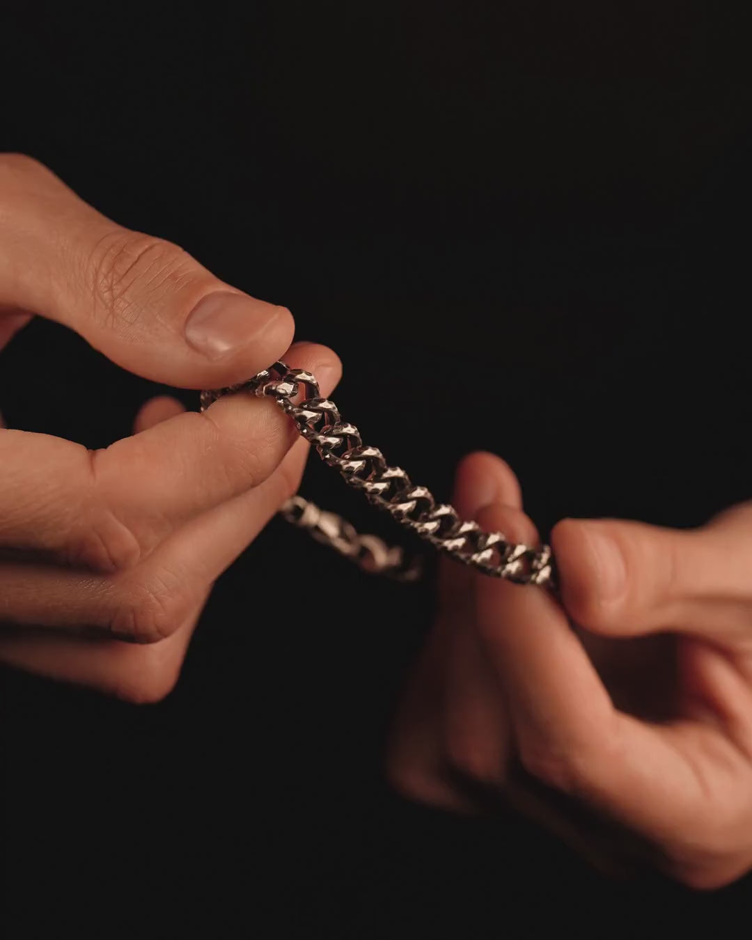Silver bracelet CRUMPLED