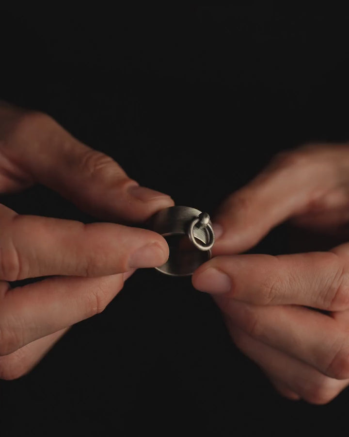 BDSM silver ring