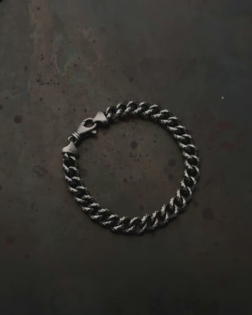 Silver bracelet CRUMPLED