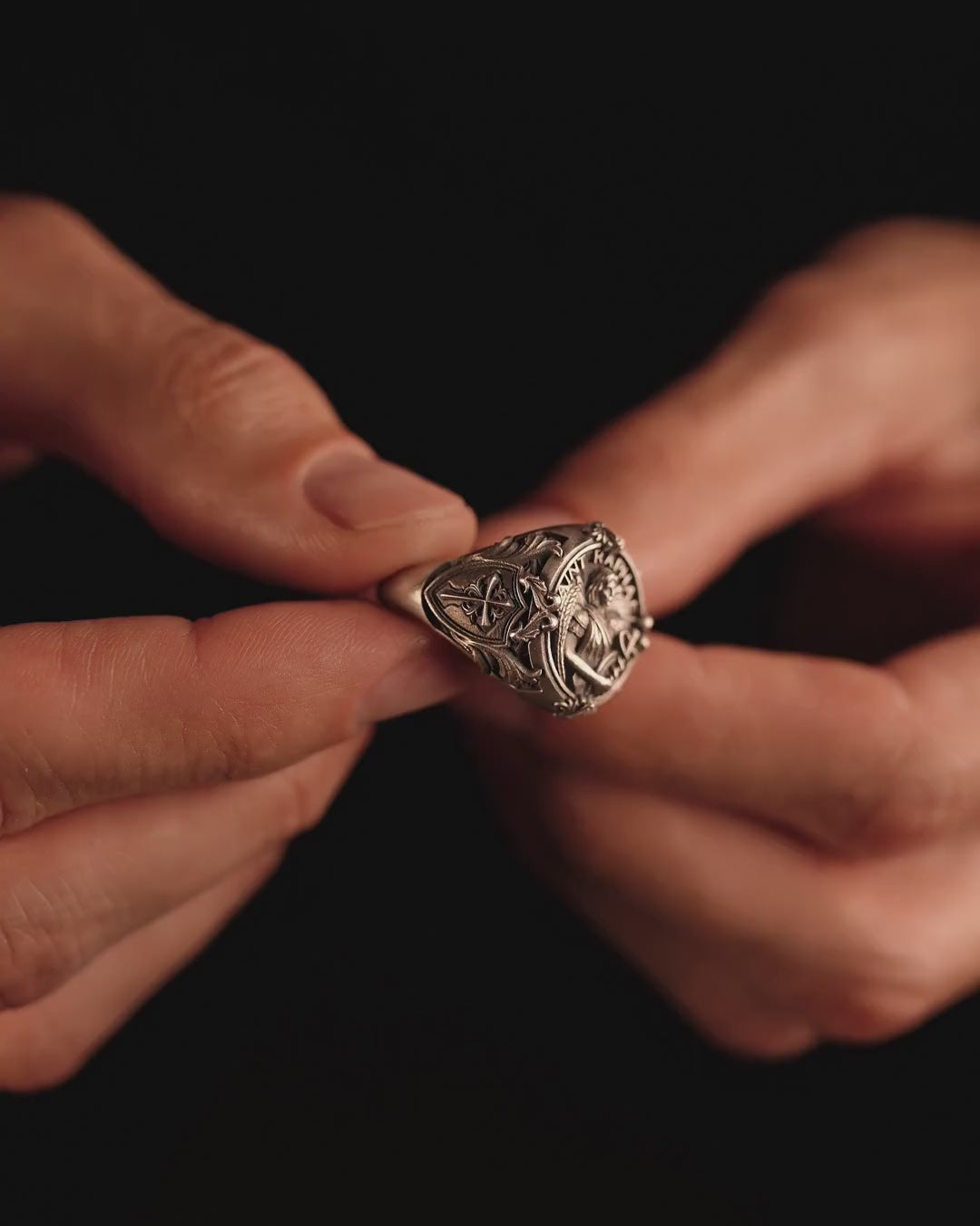 Silver ring SAINT RAPHAEL