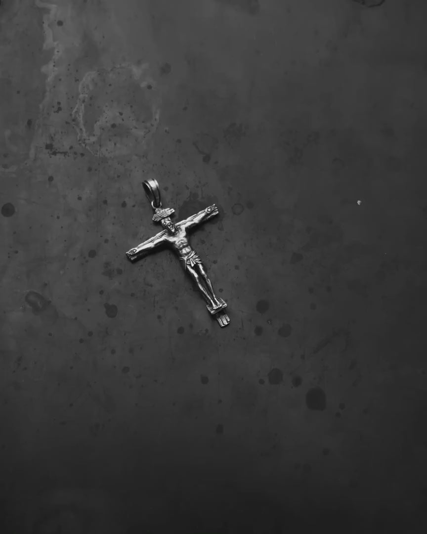 Silver Cross CRUCIFIXION OF JESUS CHRIST