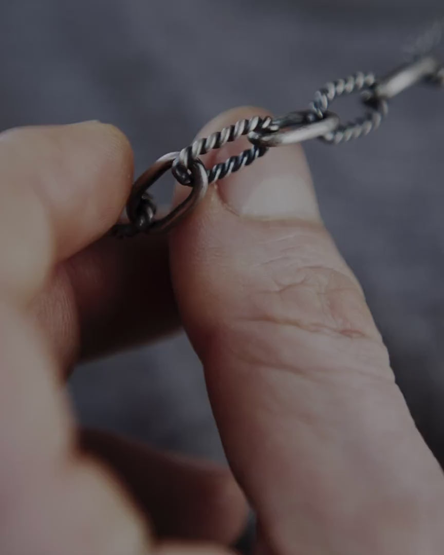 Silver chain ANKERWEBEN