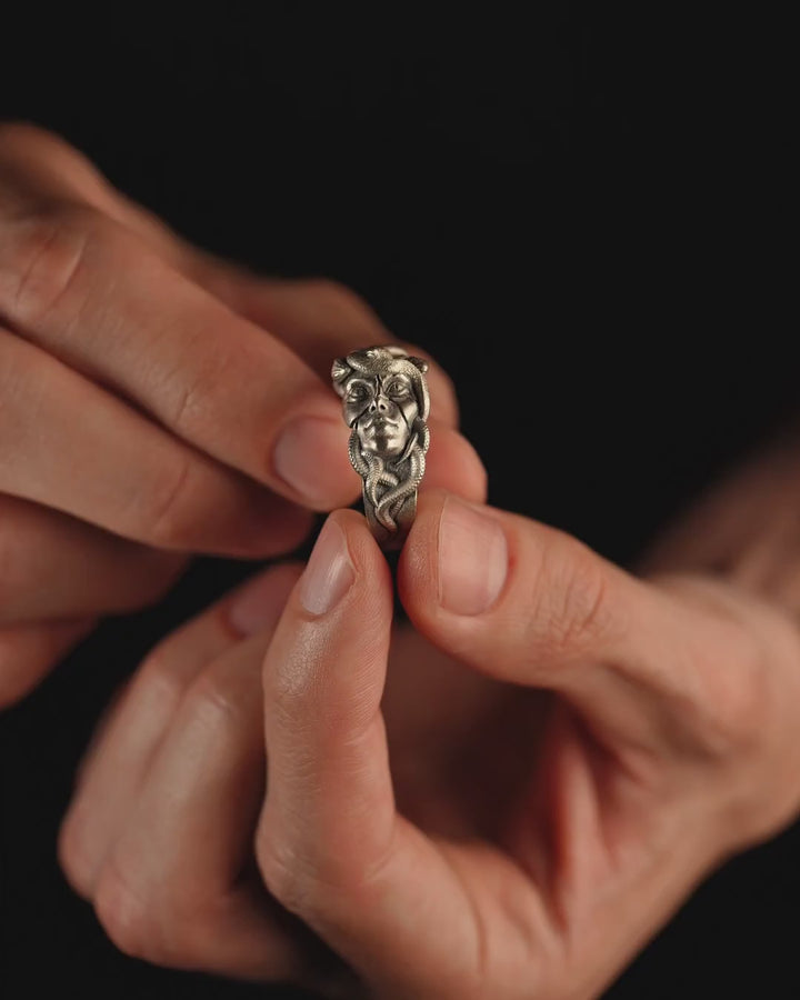 Silver ring PATRONA MEDUSA
