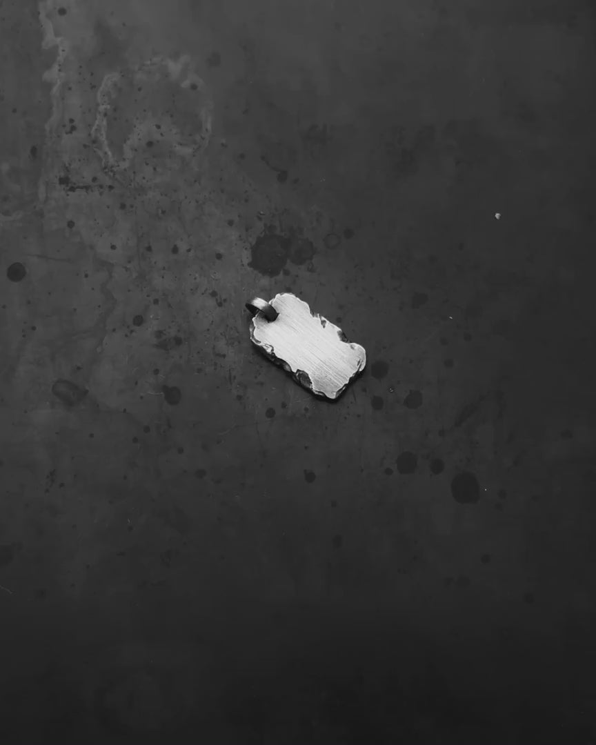 Silver pendant RUNE AMULET - EIHWAZ