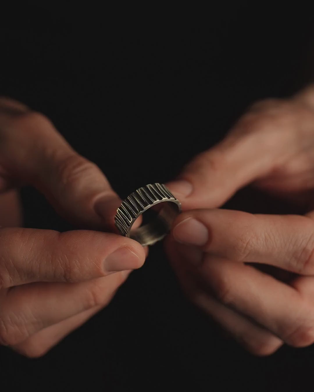 Silver ring ILLUSION