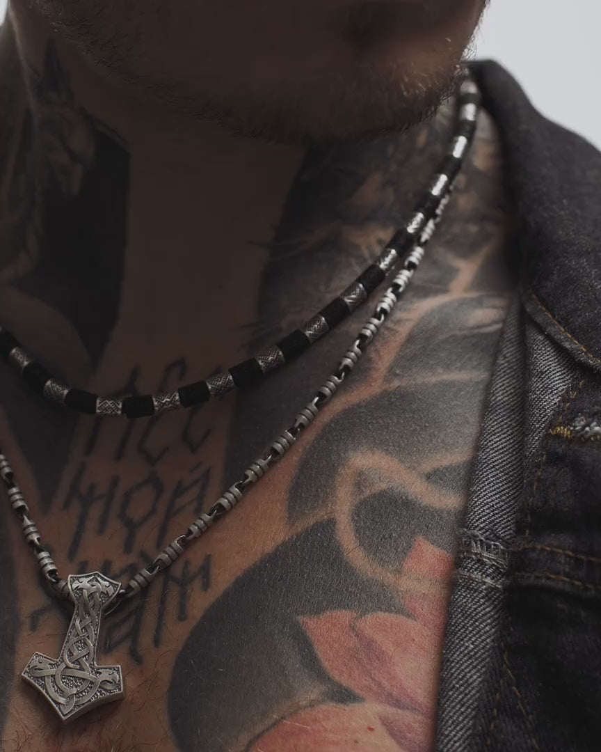 OND SIRKEL silver chain