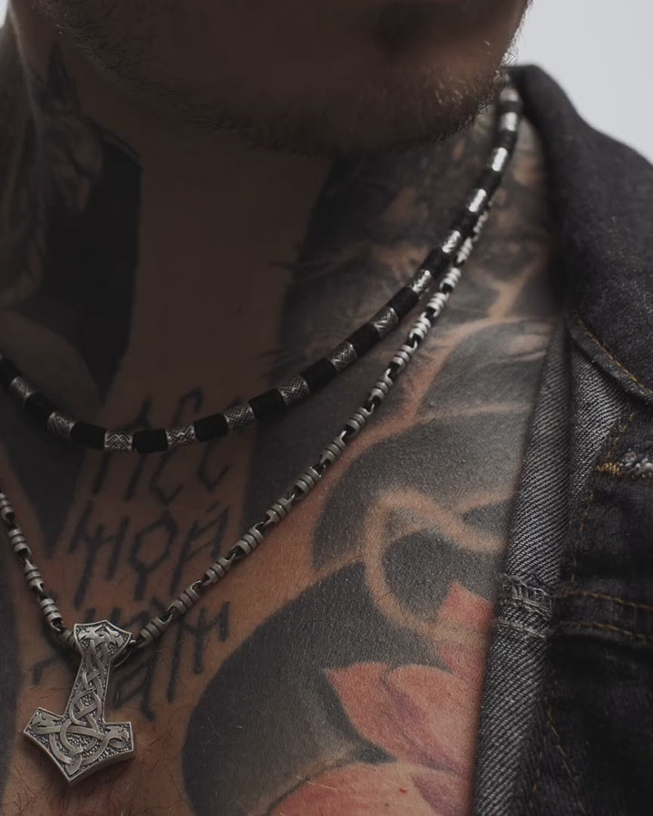 OND SIRKEL silver chain