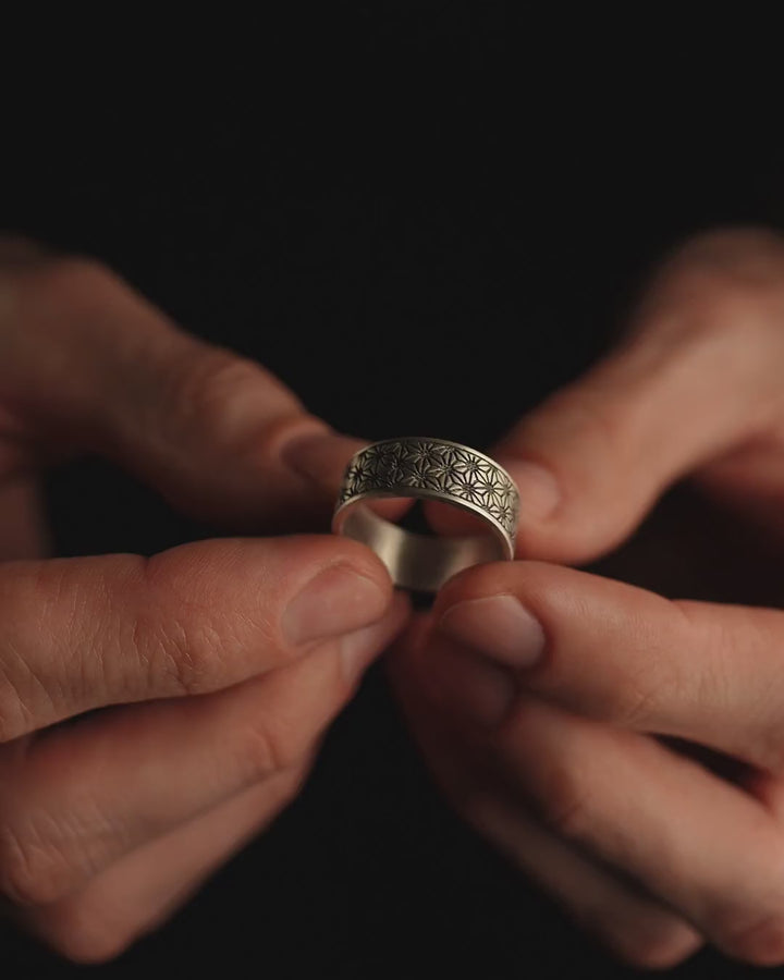 Silver ring HIPNOTIC