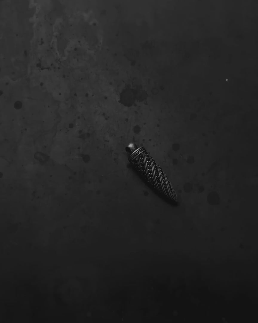 BLACK BULLET silver pendant