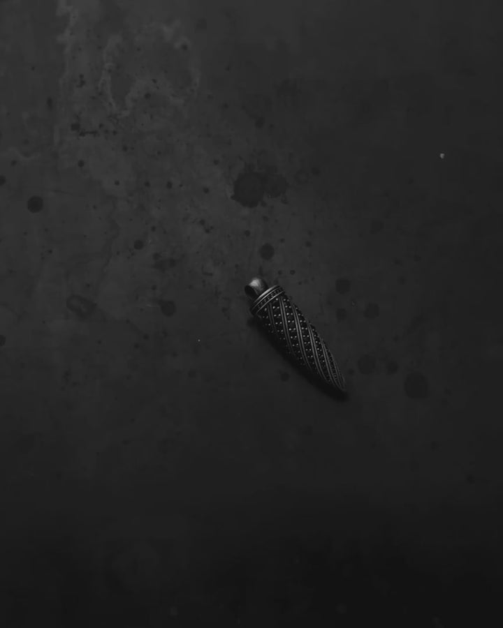 BLACK BULLET silver pendant