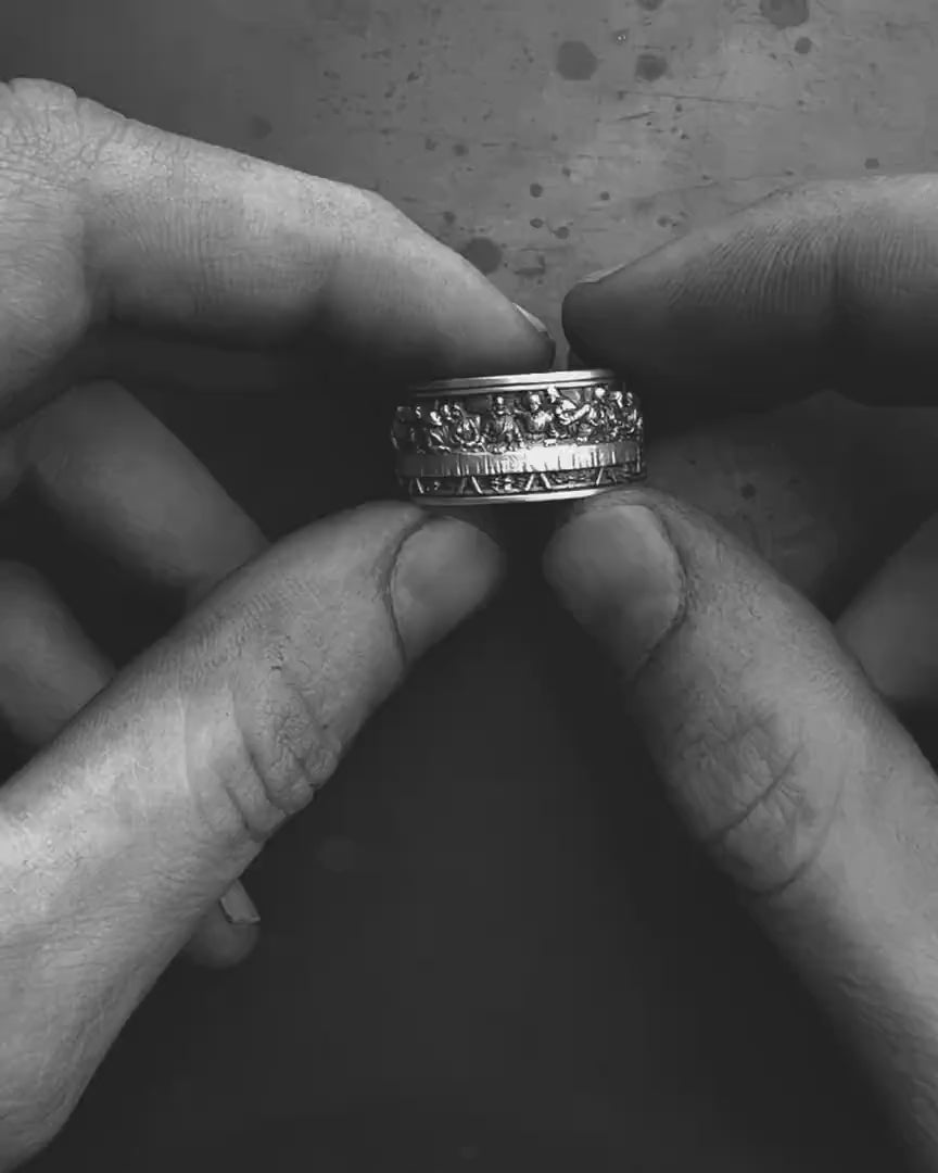 Silver ring THE LAST SUPPER