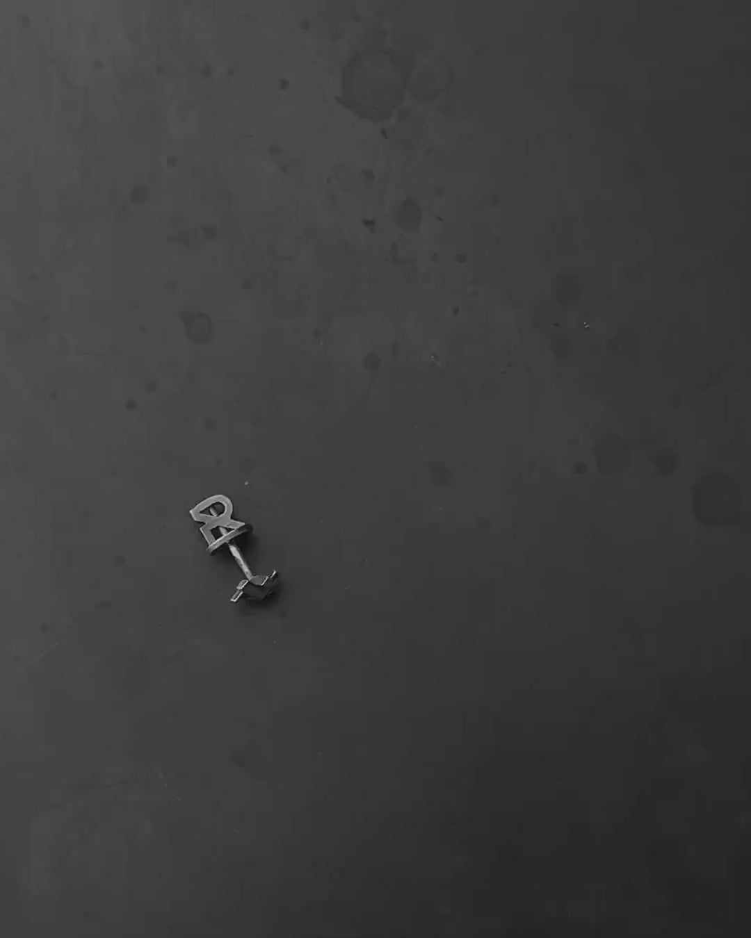 Silver single earring REDEL