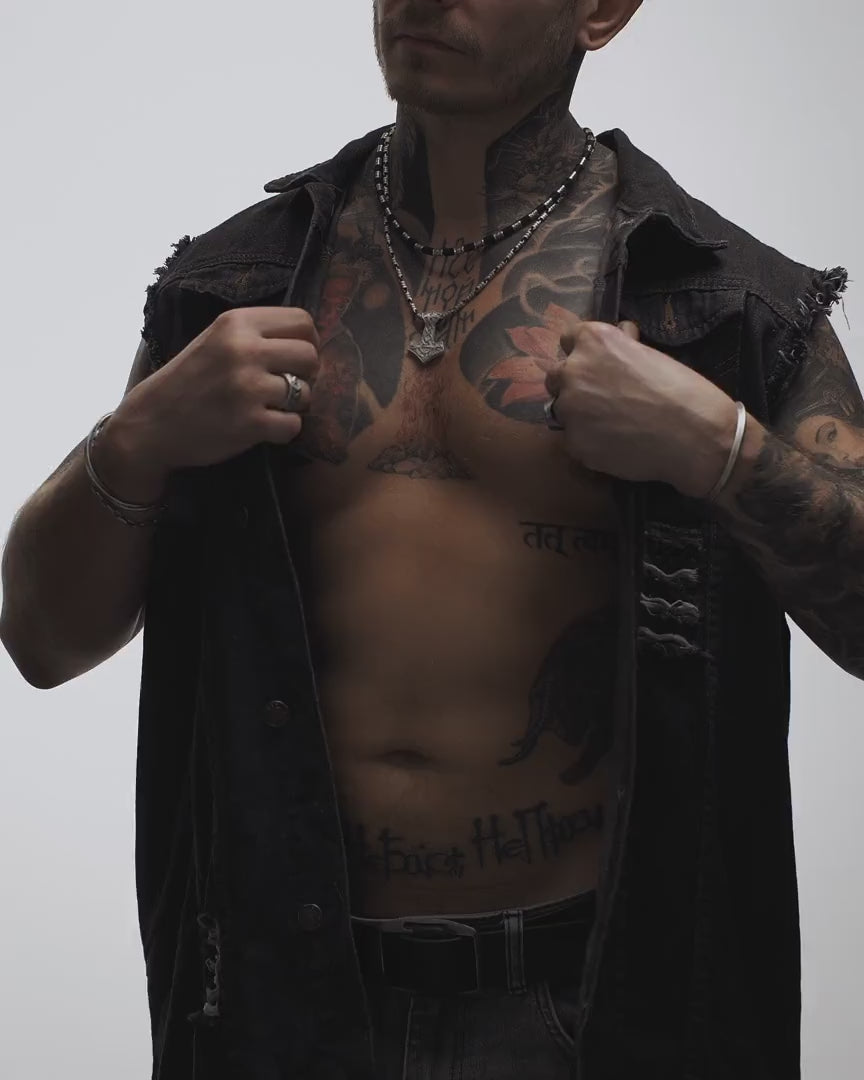 Silver pendant HAMMER WITH SHIELD OF YGGDRASI