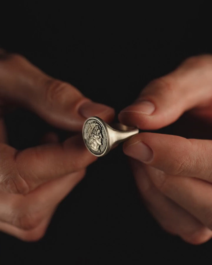 GAIUS IULIUS CAESAR silver ring