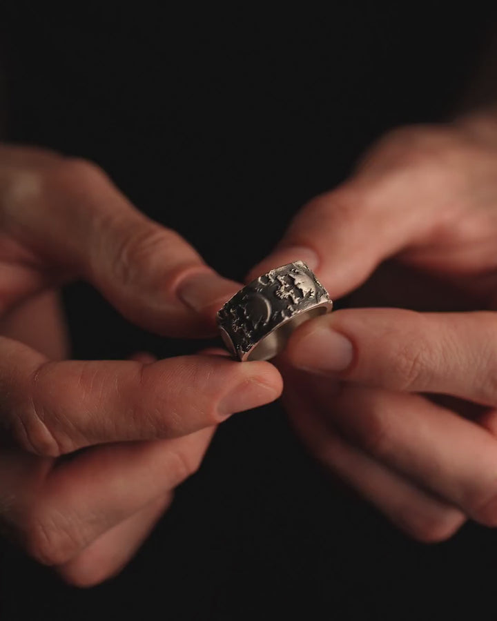 Silver ring FLUXUS VITAE