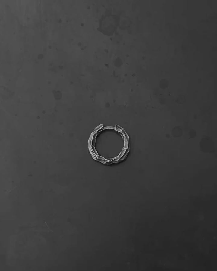 Silver single earring RUDENESS