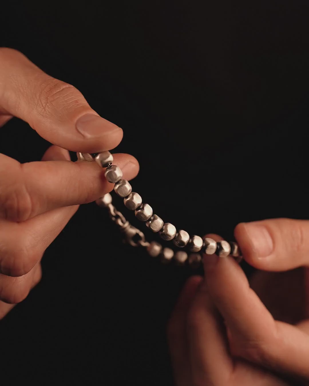 Silver bracelet CUBE