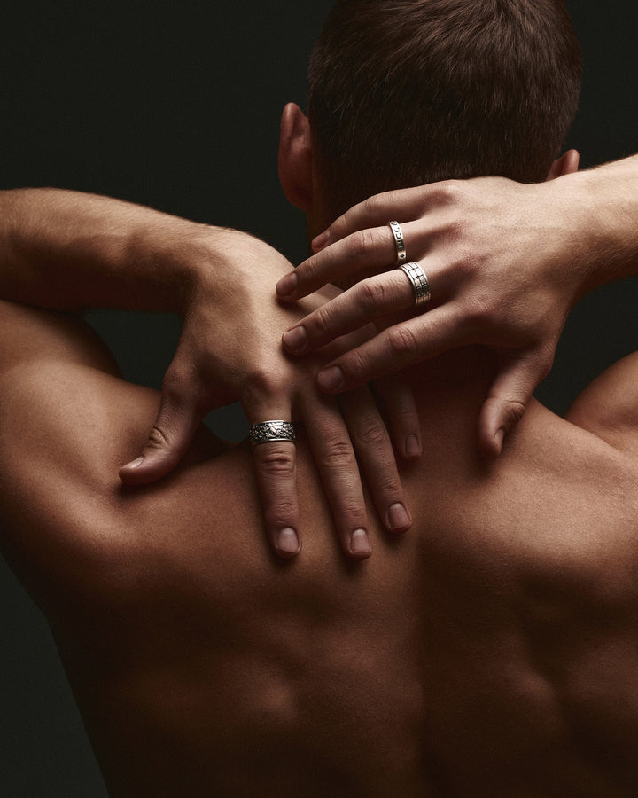 JAPANESE WAVE silver ring