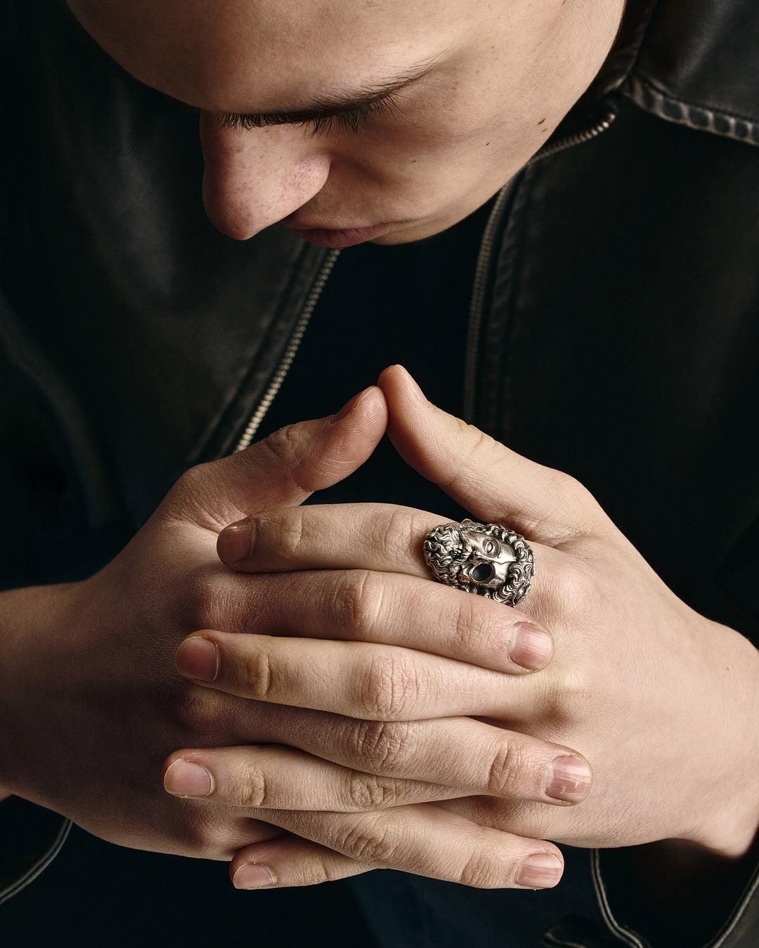 Silver ring ZEUS. MEMENTO MORI