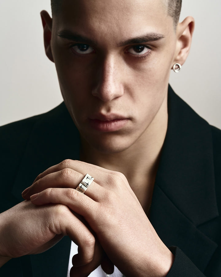 Silver ring STAR OF GUIDANCE