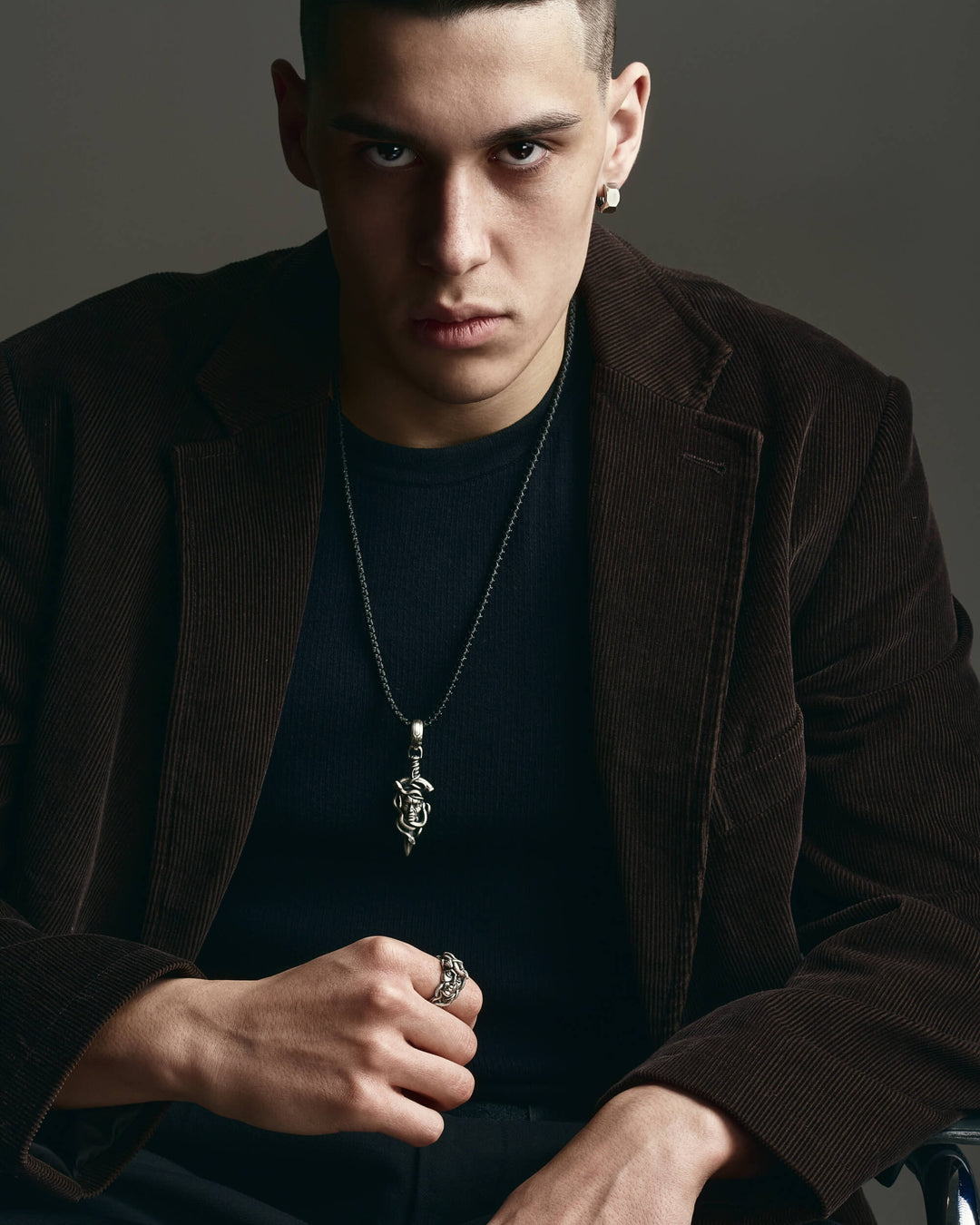 Ciondolo in argento PATRONO DI MEDUSA