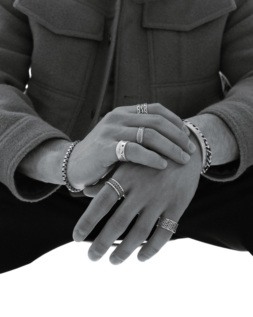 Bracelet jonc en argent FIDES