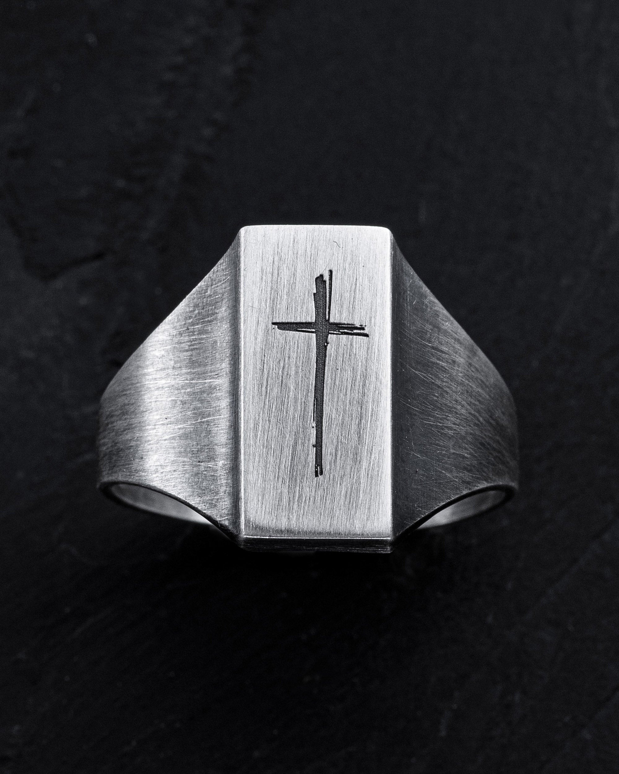 Silver ring CROSS PATH. Price $89.99. Buy in Washington and the USA ...