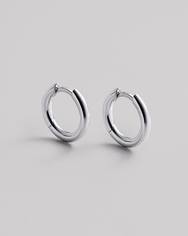 Silver earrings THE HOOP S