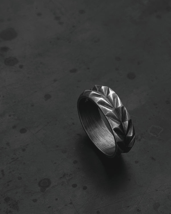 Silver ring EAR OF WHEAT