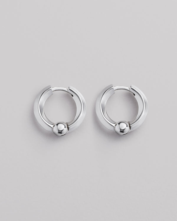 Silver hoop earrings CORE