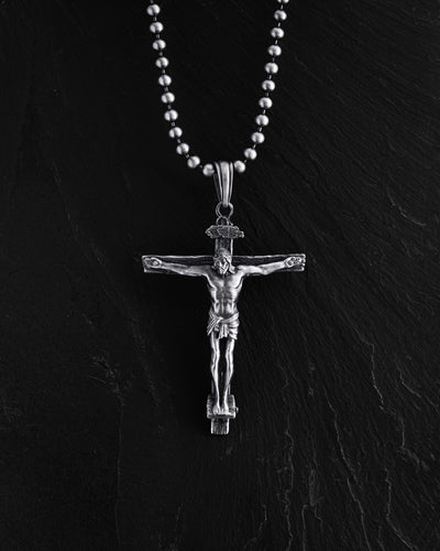 Silver Cross CRUCIFIXION OF JESUS CHRIST