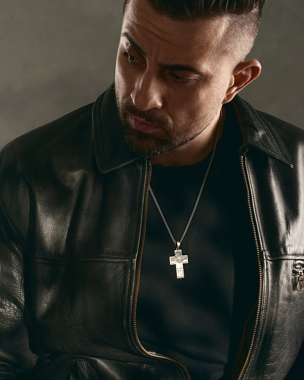 Silver cross REDEMPTION. JESUS CHRIST