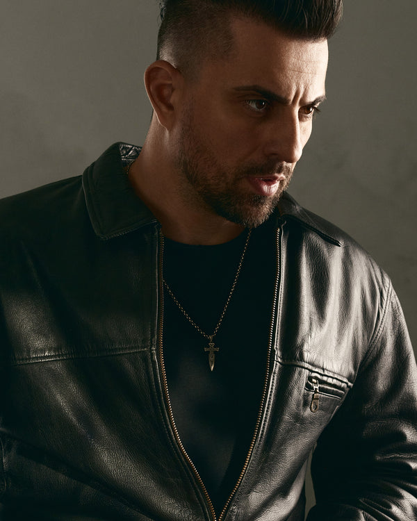 Ciondolo in argento CROCE CELTICA - SPADA