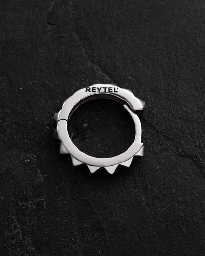 14k white gold single earring HARD