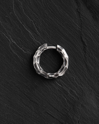 Silver single earring RUDENESS