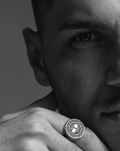 YGGDRASIL TREE OF LIFE VIKING silver ring