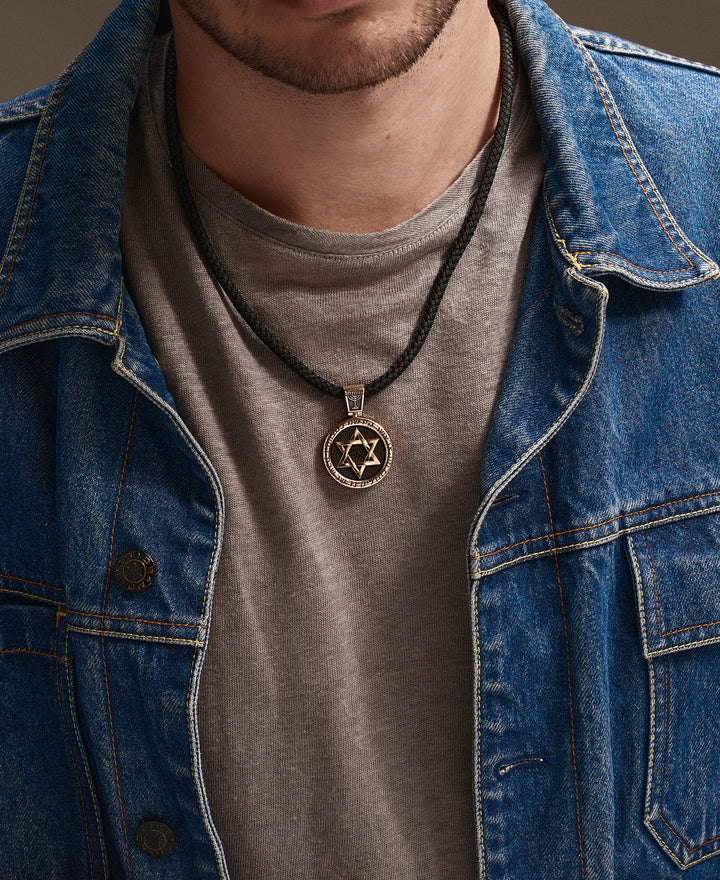 Seam cord FACET with 14k rose gold inserts M
